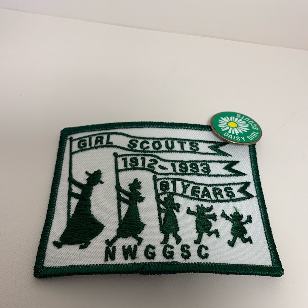 Vintage Girl Scout Patch and Pin